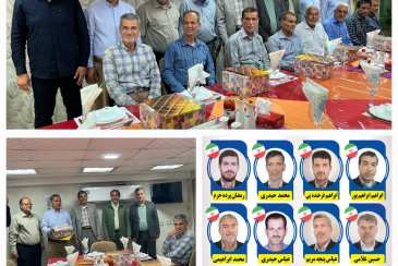 تجلیل از پیشکسوتان آب و فاضلاب شهرستان کنگان در روزهای پایانی سال