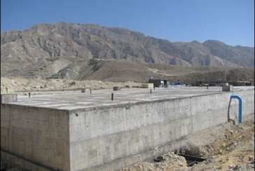 آبگیری مخزن ده هزار متر مکعبی کنگان