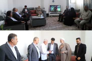 دیدار مدیرعامل و کارکنان شرکت آبفا استان بوشهر با خانواده شهید غلامرضا بهنام آزاد
