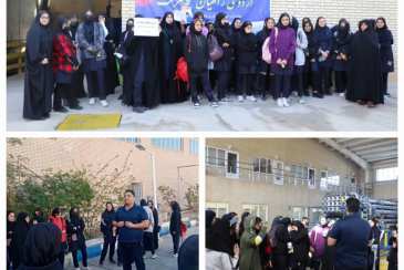 بازدید دانش آموزان هنرستان فاطمیه بوشهر از آب شیرین کن نور ویژه