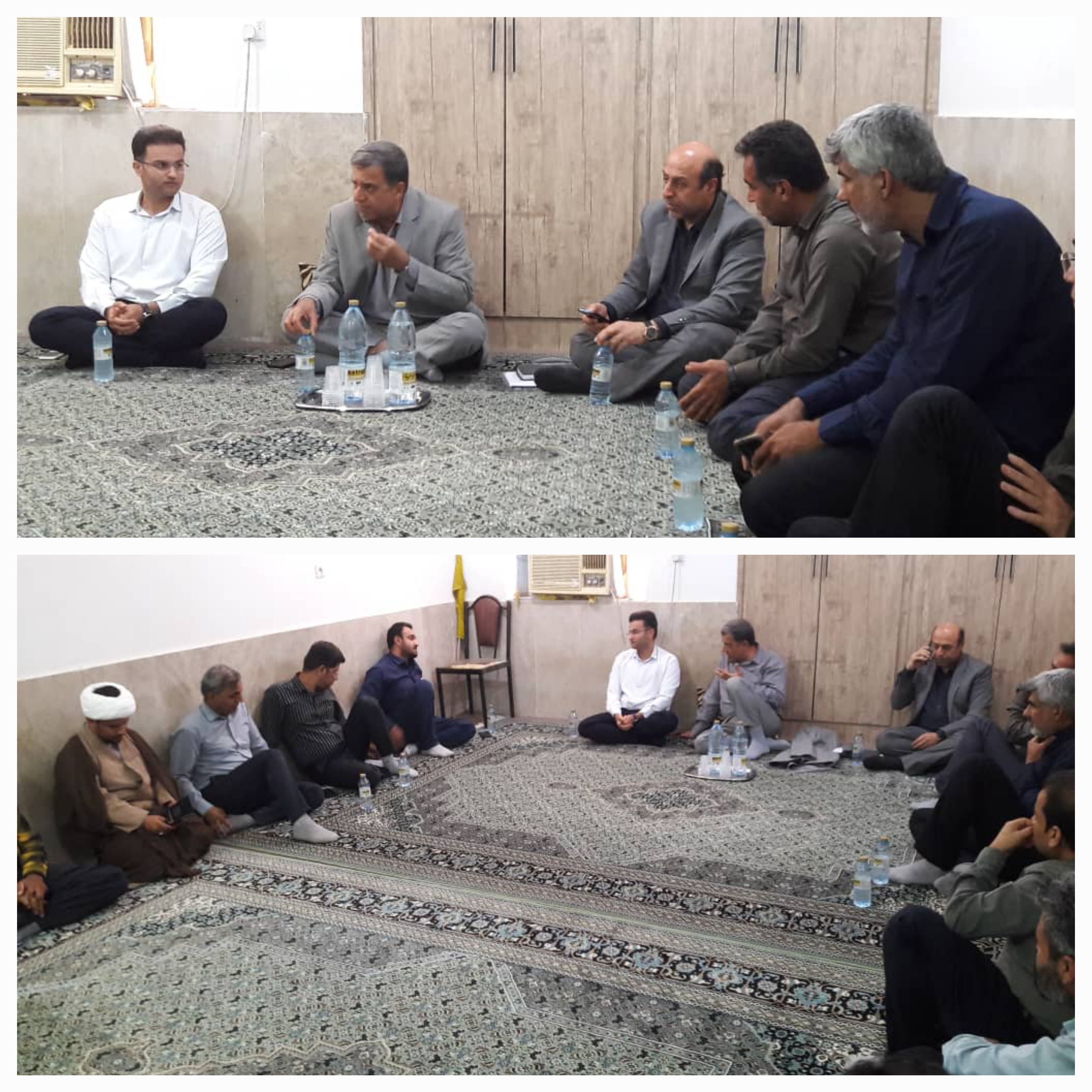 حضور سرپرست شرکت آبفای بوشهر در شهرستان دشتی برای بررسی مسائل کارکنان