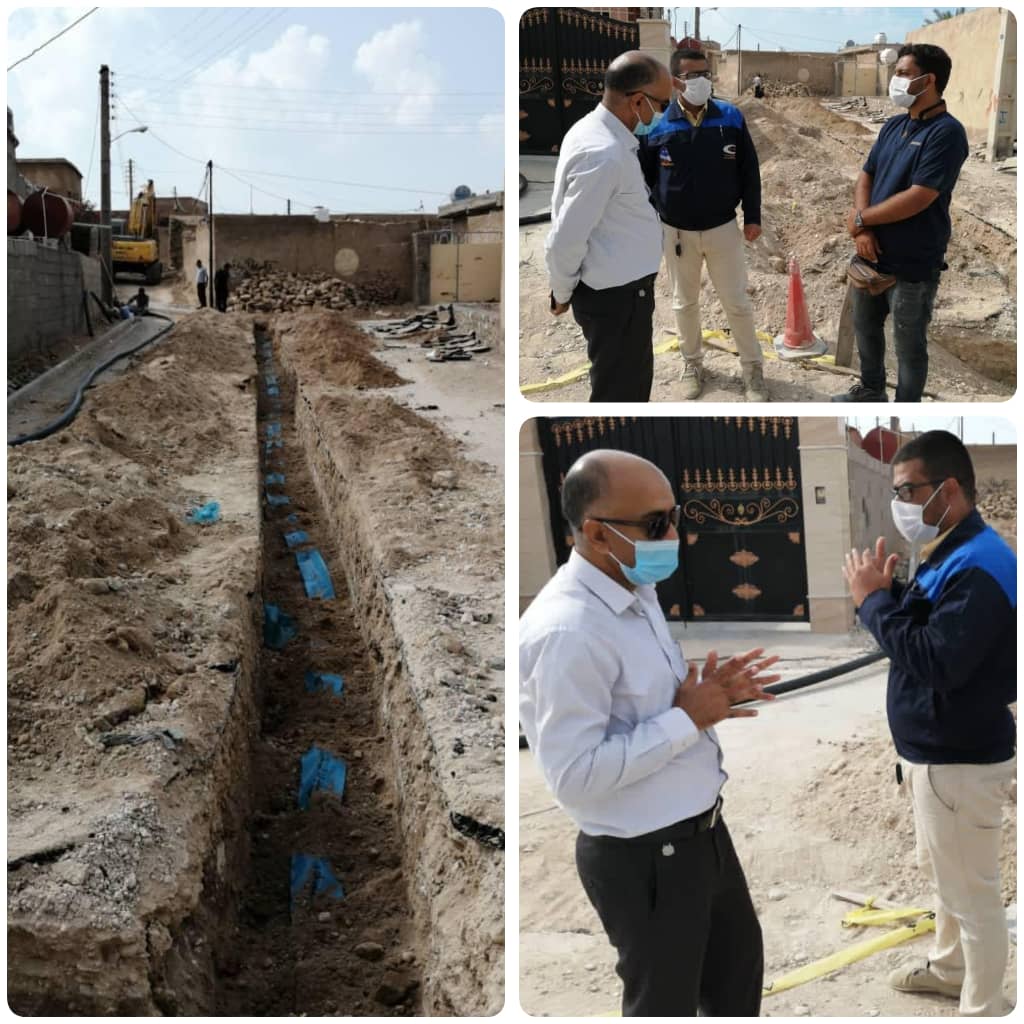 نوسازی شبکه آبرسانی بندر رستمی تنگستان آغاز شد