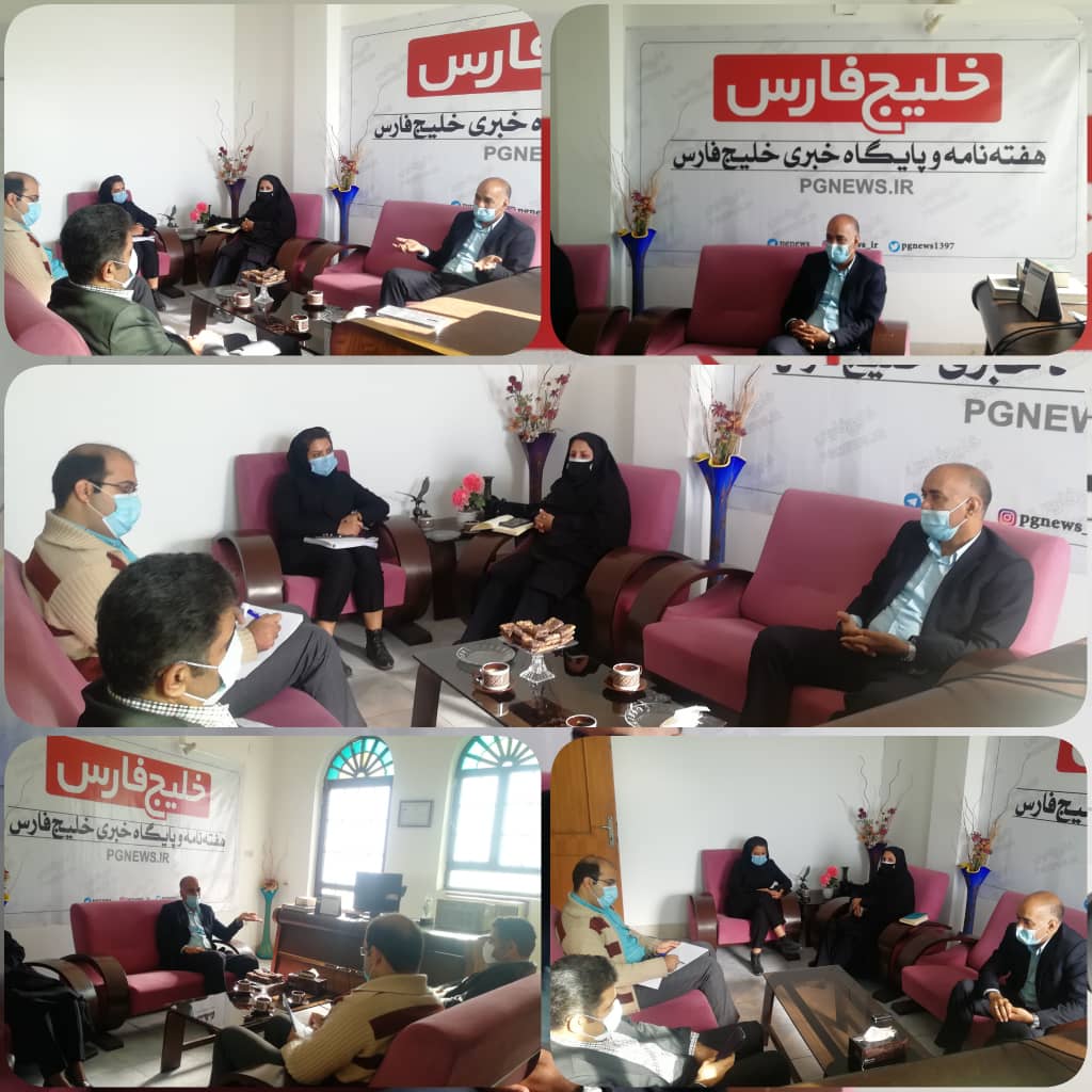 حضور مدیرعامل شرکت آبفای استان بوشهر در پایگاه خبری خلیج فارس بوشهر