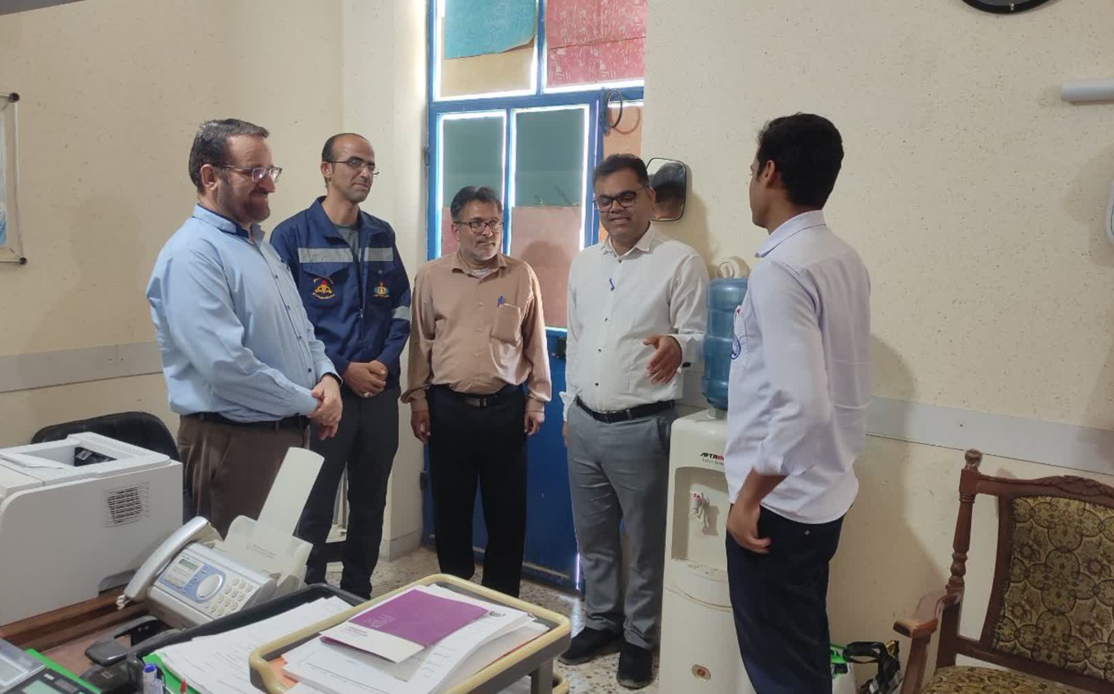 تجلیل  بخشدار آبدان از مجموعه اداره آب و فاضلاب بخش 