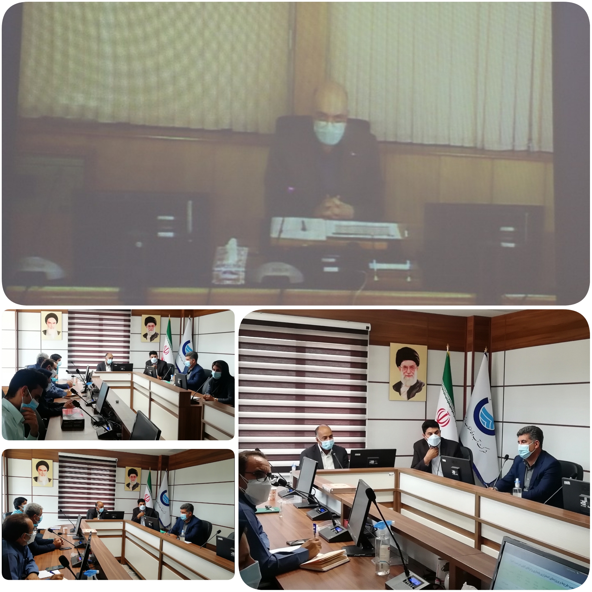 بررسی برنامه های گذر از تابستان1400 شرکت آب وفاضلاب استان بوشهر با حضور مدیرعامل شرکت مهندسی آب وفاضلاب کشور