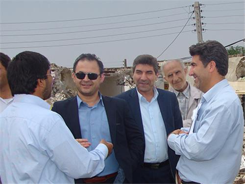 حضور مدیران حوزه معاونت بهره برداری  شرکت مهندسی آبفا کشور در مناطق زلزله زده