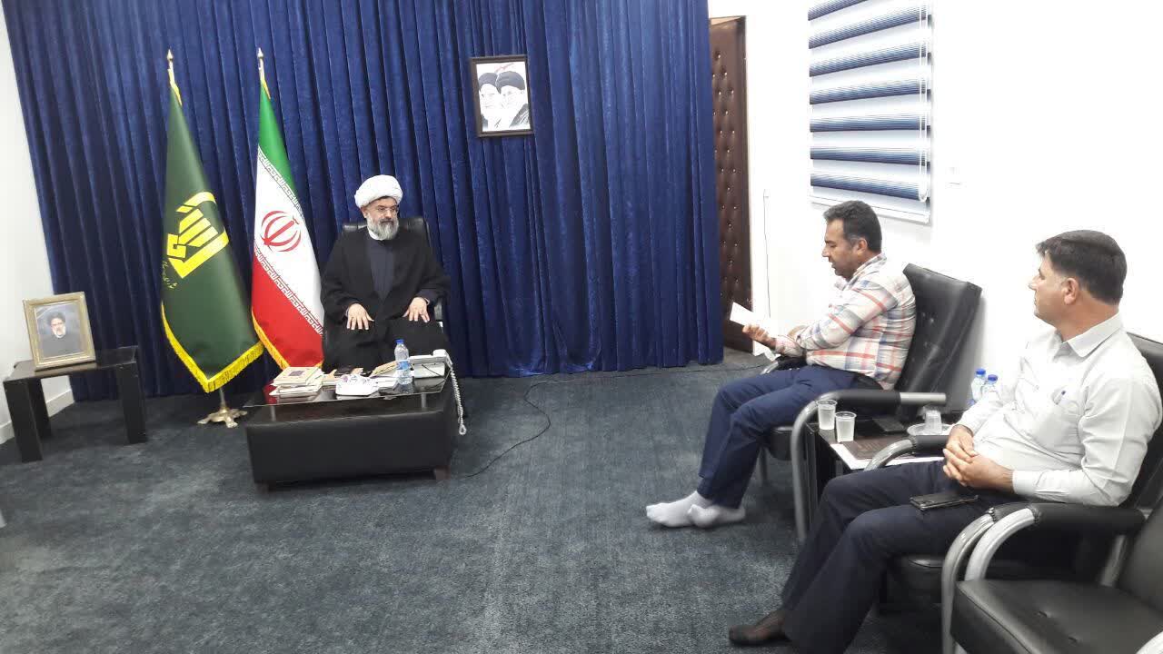 دیدار مدیر امور آبفا شهرستان دشتی با امام جمعه شهرستان / ضرورت بهره گیری از تریبون‌های مختلف برای ترویج مصرف بهینه آب