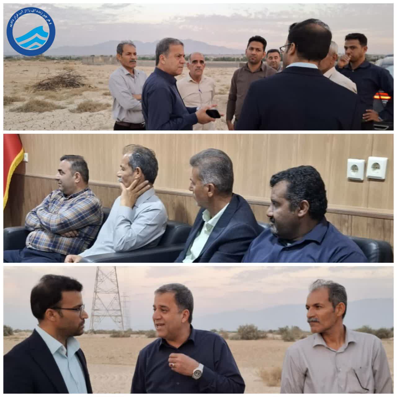 بازدید مدیرعامل آبفای بوشهر از روستاهای بخش بردخون و بررسی میدانی مشکلات آب