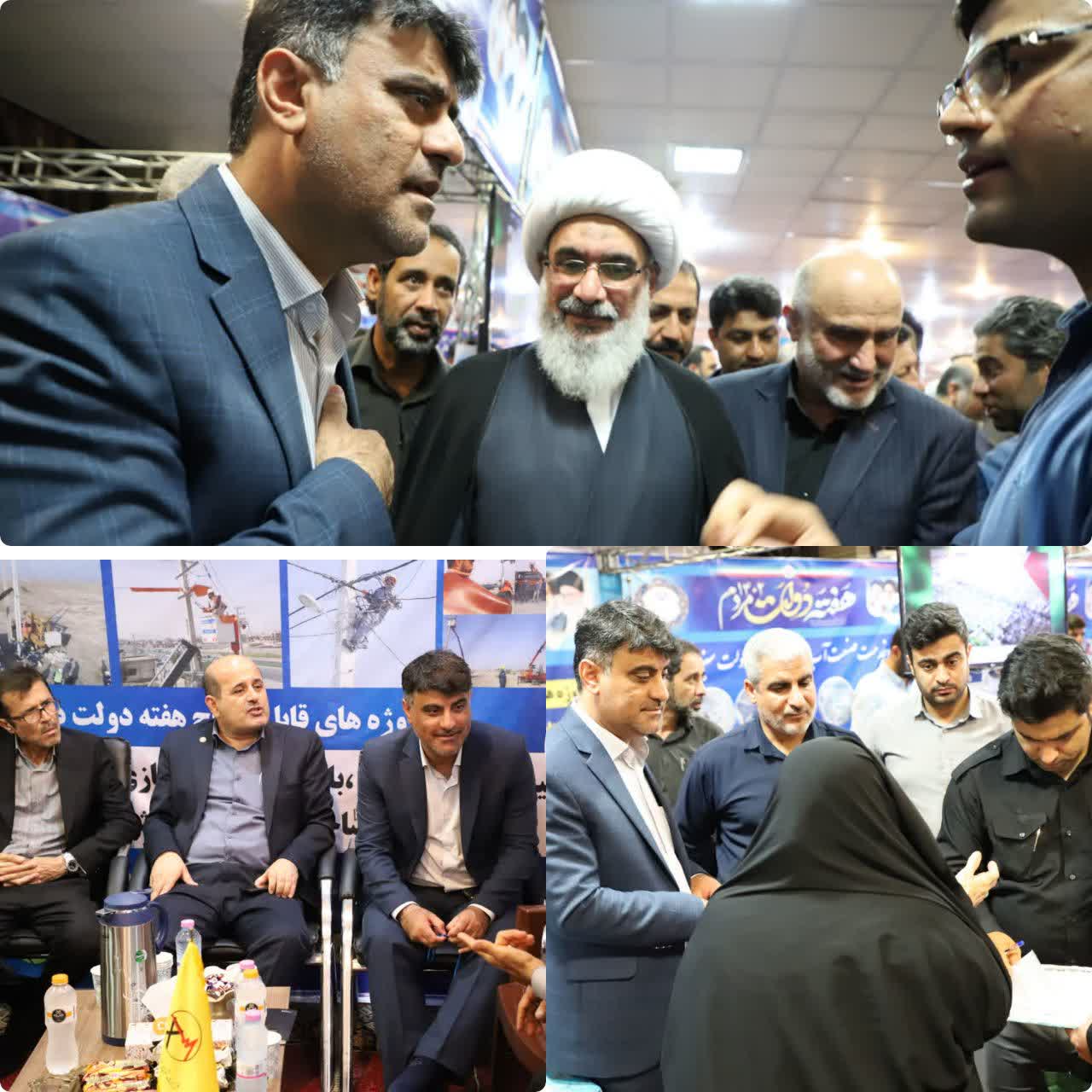 برپایی میز خدمت شرکت آبفا استان بوشهر در مصلی نماز جمعه